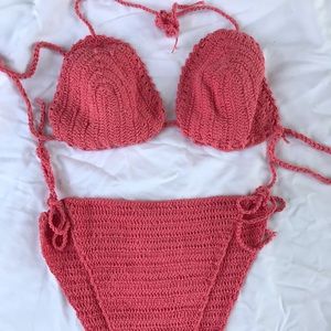 Crochet Pink Bikini